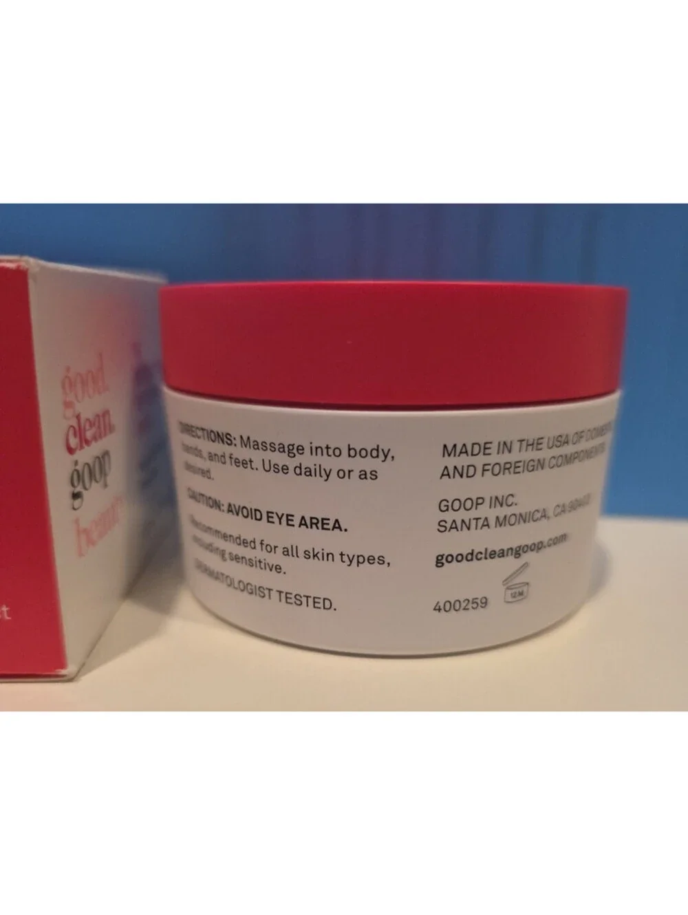 Good Clean Goop Beauty: The Body Smoother Replenishing Cream 4 fl.oz. NIB!!